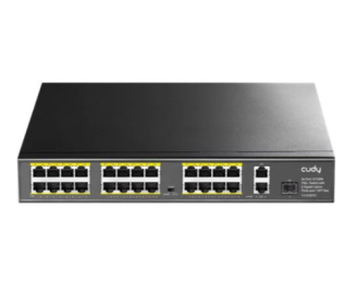 Cudy FS1026PS1 24-Port 10/100M PoE+Switch, 2Gbit Uplink + 1 Gbit Combo SFP Port, 300W(PFS4226-24ET-
